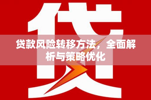 南长贷款风险转移方法，全面解析与策略优化
