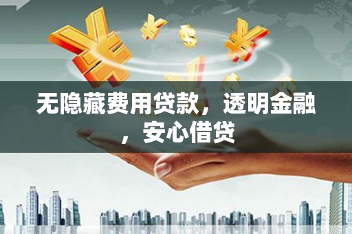 南长无隐藏费用贷款，透明金融，安心借贷