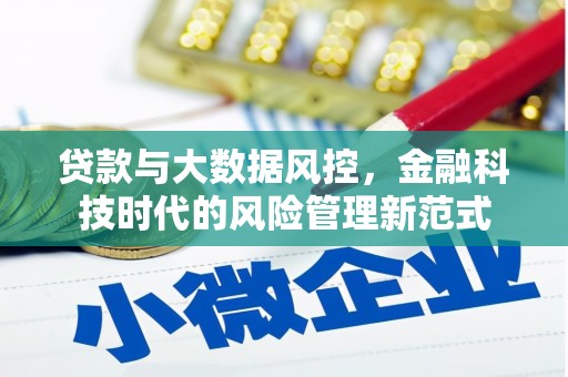 南长贷款与大数据风控，金融科技时代的风险管理新范式