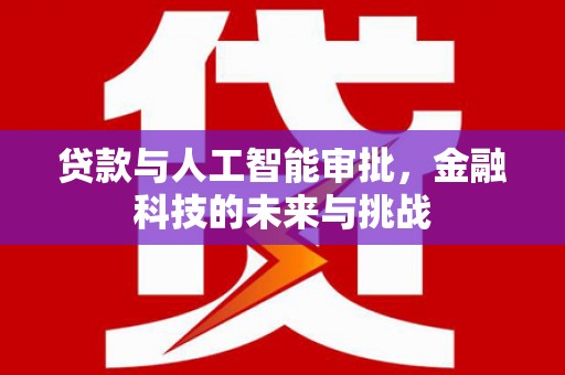 南长贷款与人工智能审批，金融科技的未来与挑战