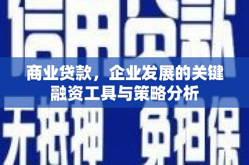 南长商业贷款，企业发展的关键融资工具与策略分析