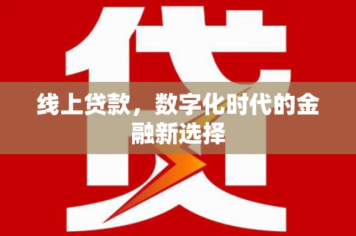 南长线上贷款，数字化时代的金融新选择