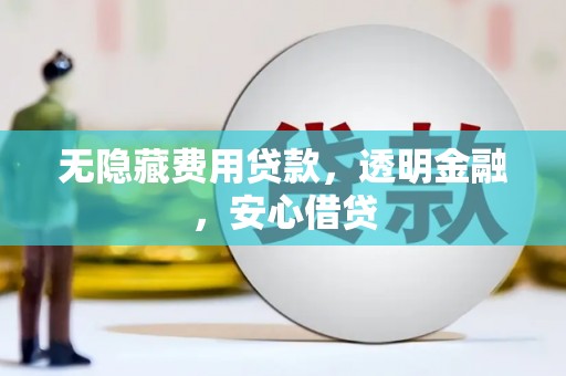 南长无隐藏费用贷款，透明金融，安心借贷