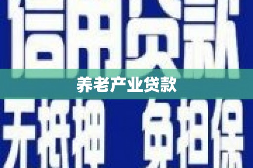 南长养老产业贷款