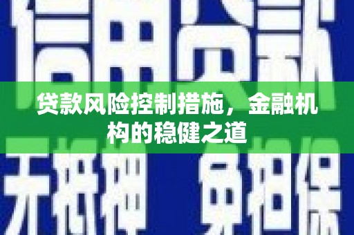南长贷款风险控制措施，金融机构的稳健之道