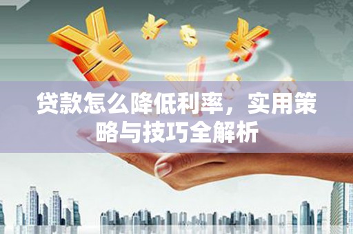 南长贷款怎么降低利率，实用策略与技巧全解析