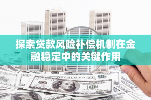 南长探索贷款风险补偿机制在金融稳定中的关键作用